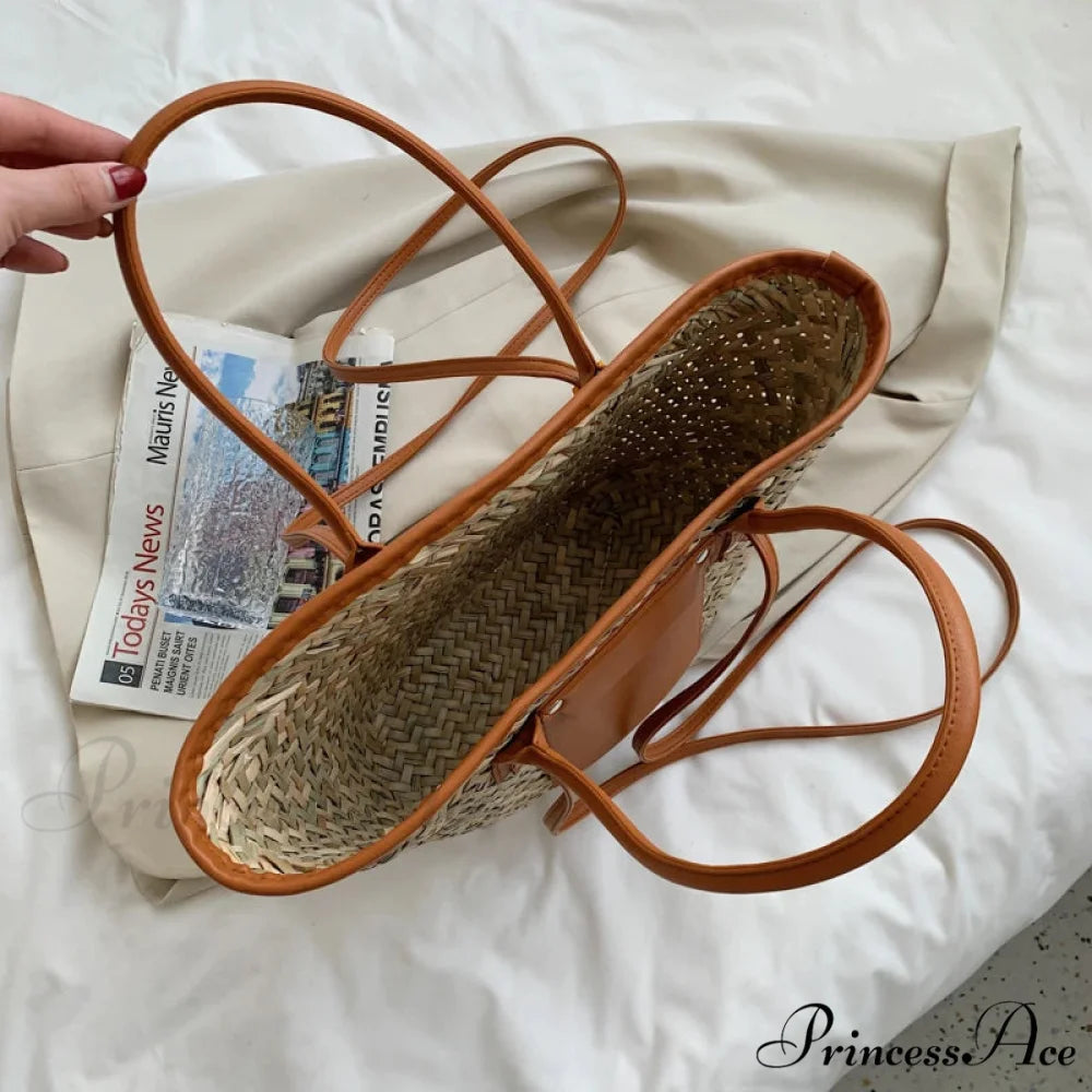 Superior Straw Summer Tote Beach Handbag handbag-250126