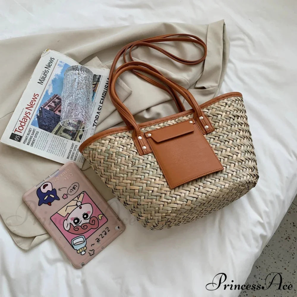 Superior Straw Summer Tote Beach Handbag handbag-250126