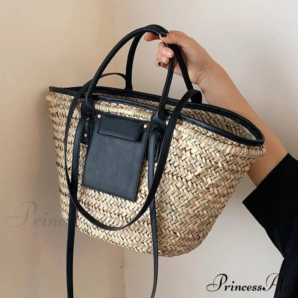 Superior Straw Summer Tote Beach Handbag handbag-250126
