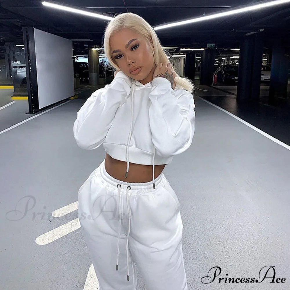 Sweatpants Tracksuit Women’s Hoodies and Winter Fashion Set