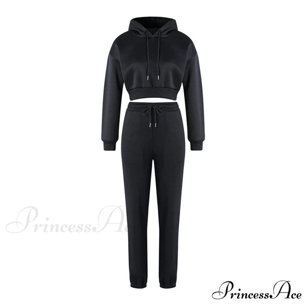 Sweatpants Tracksuit Women’s Hoodies and Winter Fashion Set