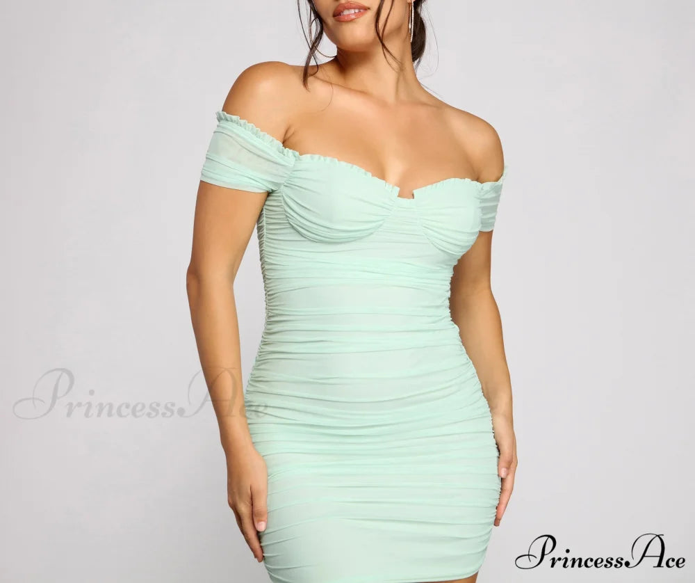 Sweet And Stunning Charming Mesh Mini Dress