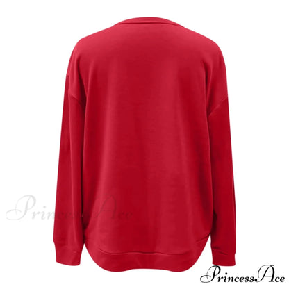 Sweet Big Bow Chic Long Sleeve Tunic Y2K Christmas Hoodie Christmas Hoodies-L
