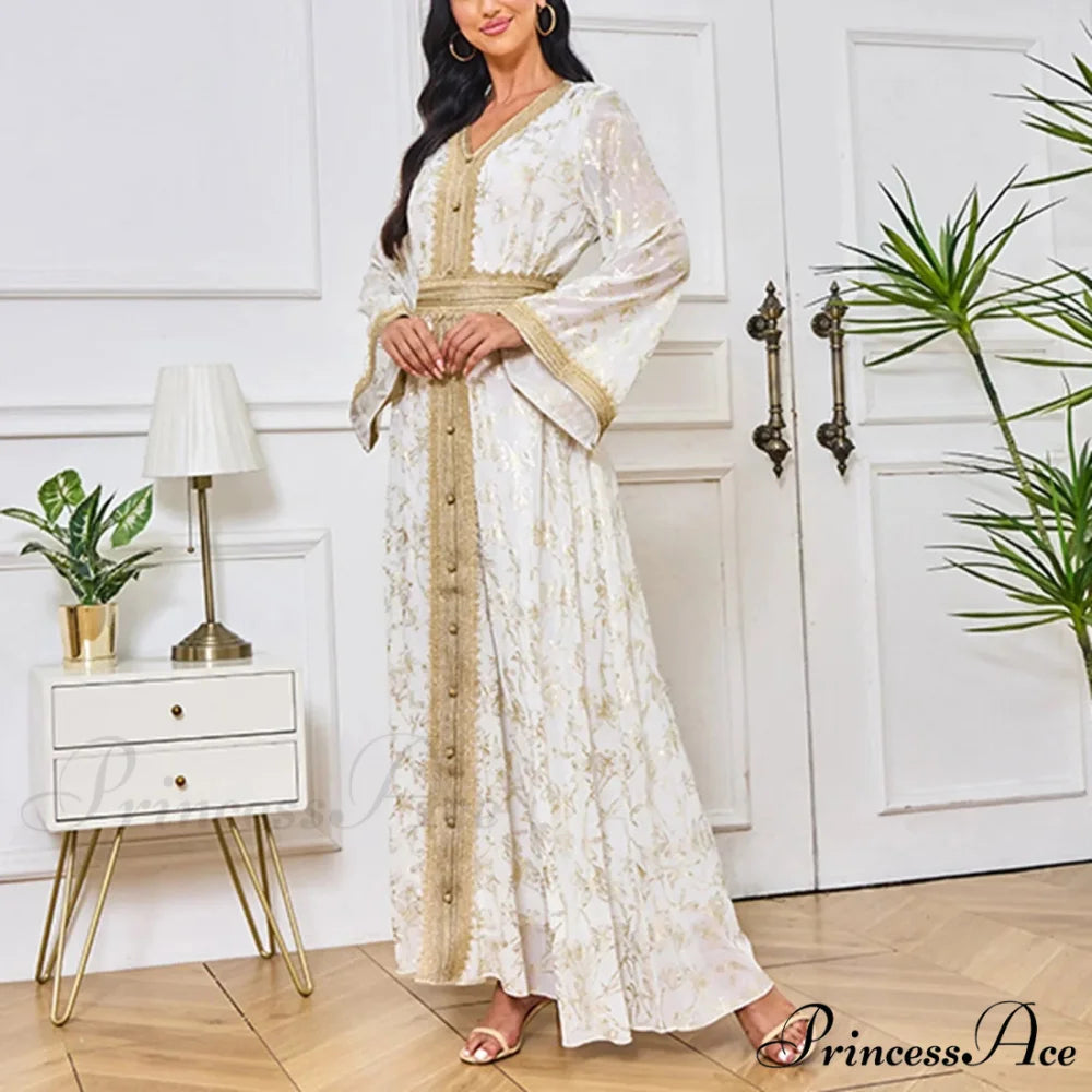 Sweet Black Ruched Chiffon Trumpet-Sleeve Long Princess Vintage Party Dress