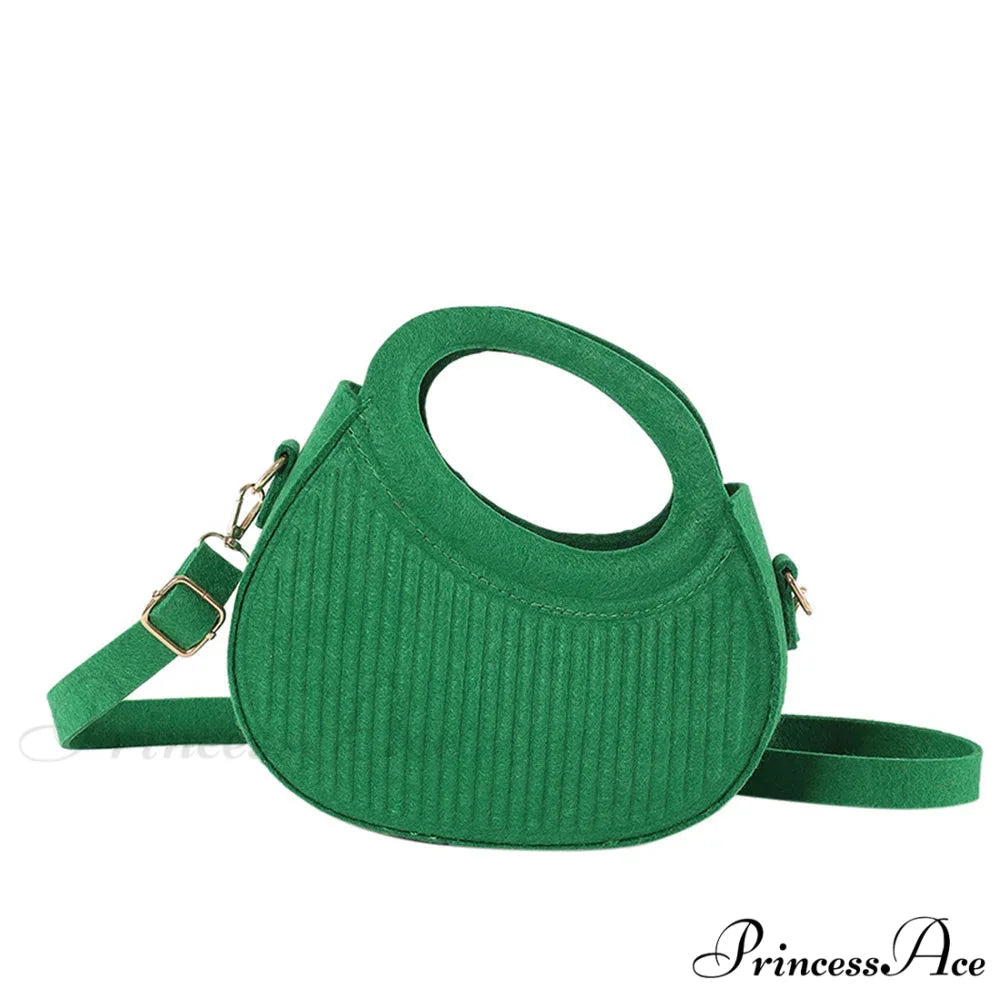 Sweet Color Top-Handle Crossbody Informal Women’s Purse Green handbag-250126