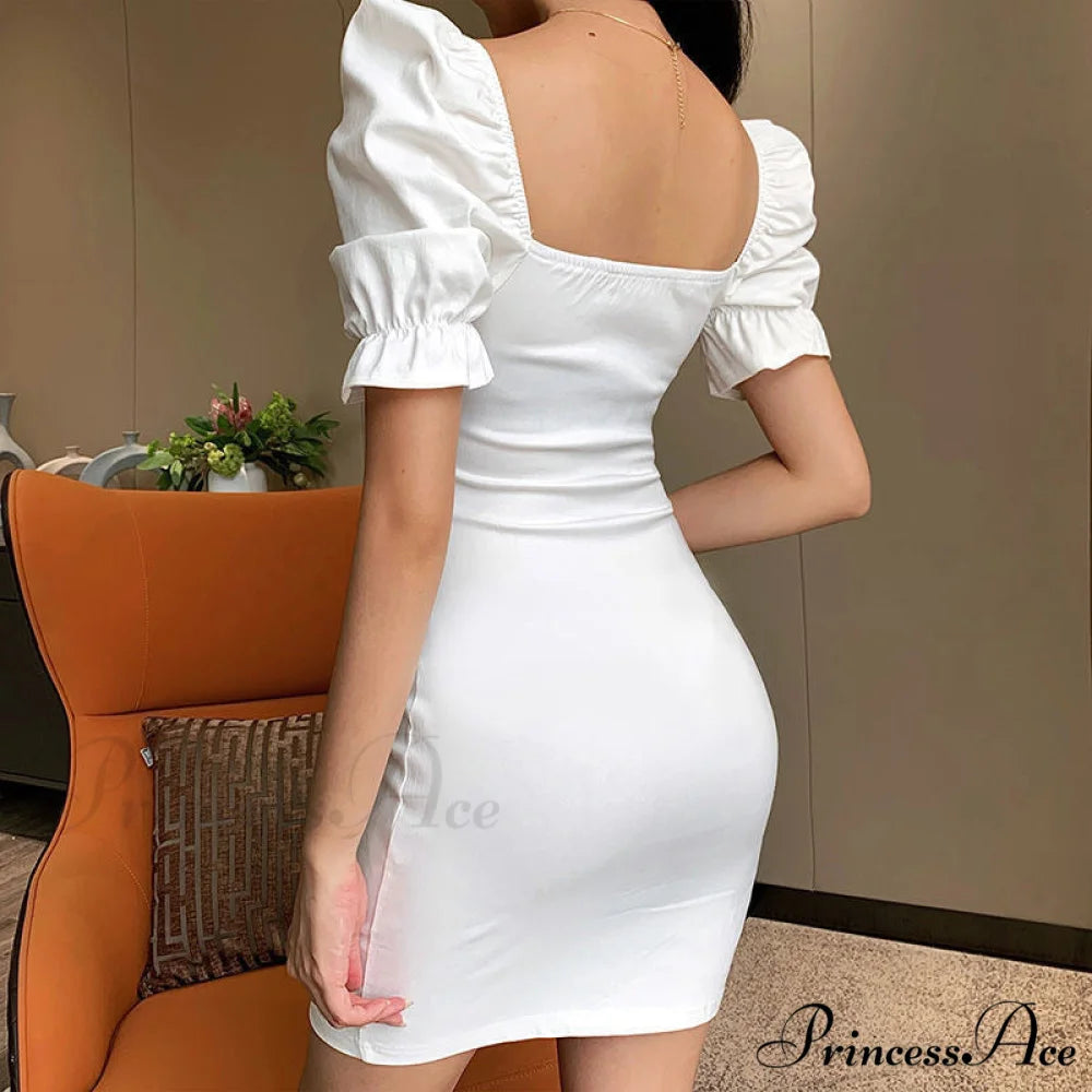 Sweet Moments Puff Charming Sleeve Mini Dress