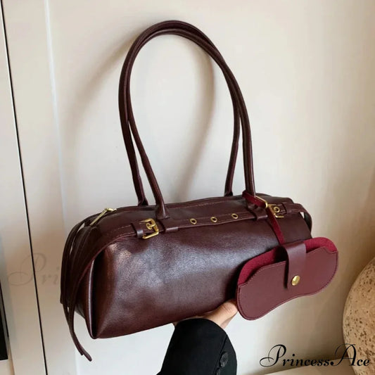 Synthetic Leather Clasp Stylish Crossbody Bag shoulder-250126