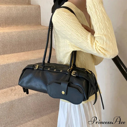 Synthetic Leather Clasp Stylish Crossbody Bag shoulder-250126
