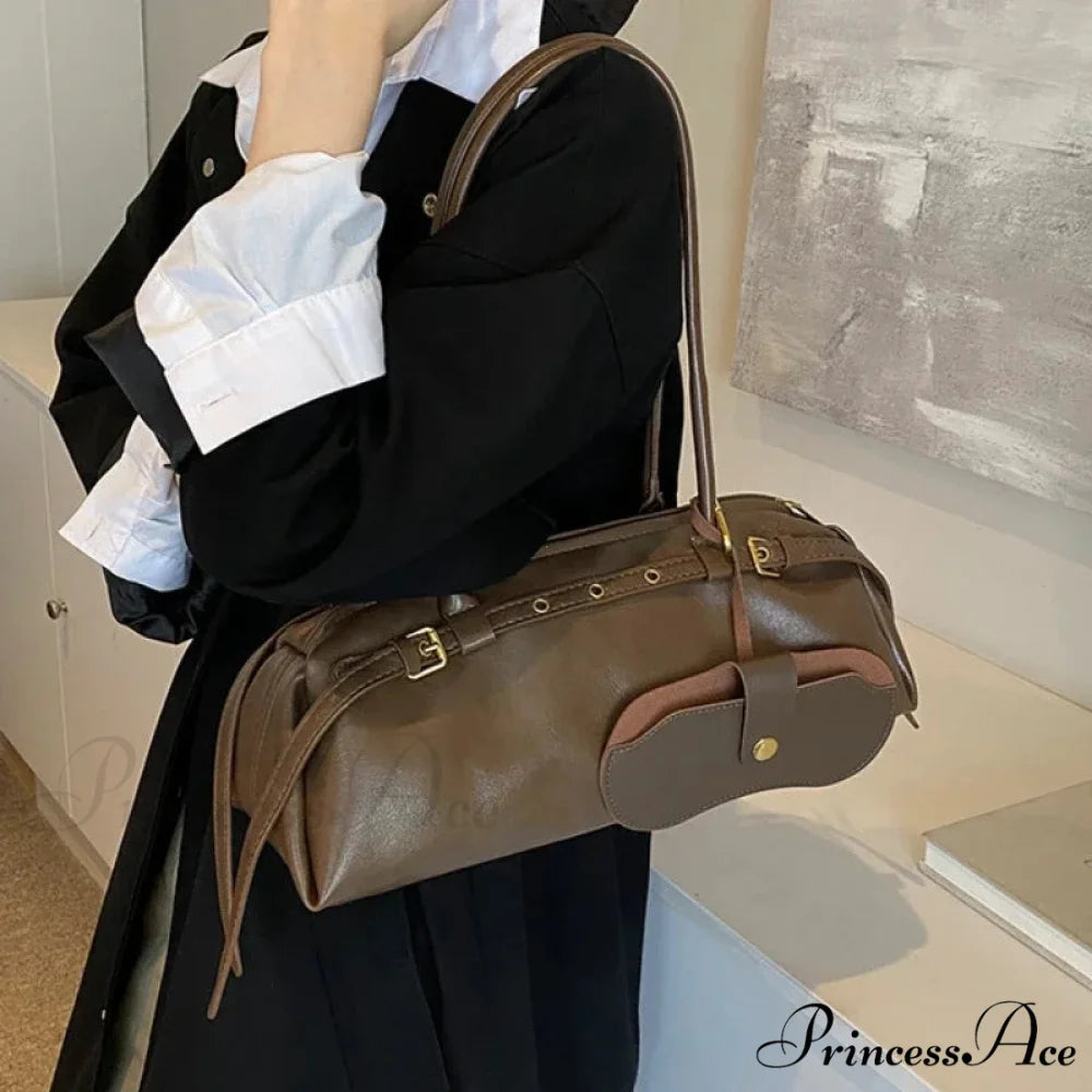 Synthetic Leather Clasp Stylish Crossbody Bag shoulder-250126