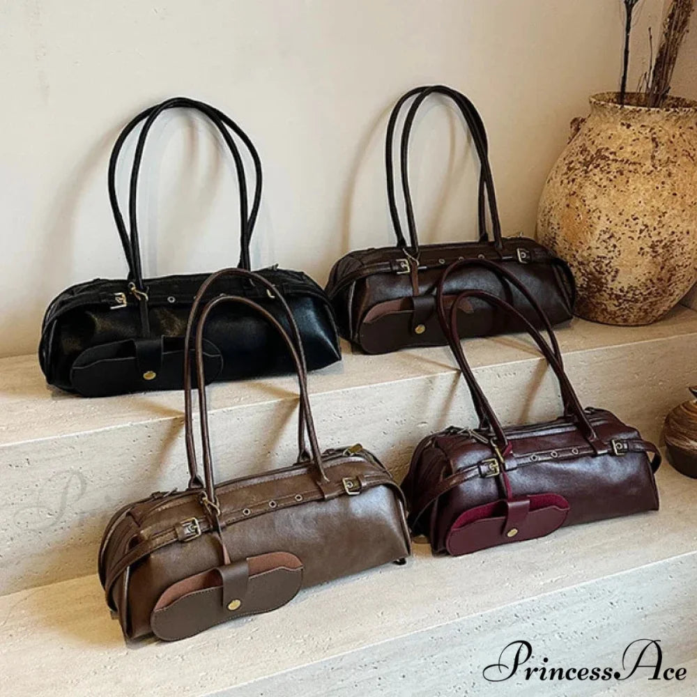 Synthetic Leather Clasp Stylish Crossbody Bag shoulder-250126