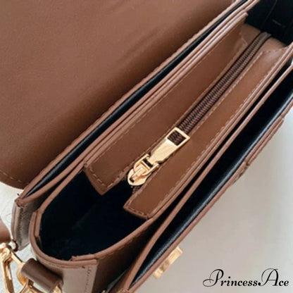 Synthetic Leather Retro Crossbody Underarm Satchel Women Purse handbag-250126