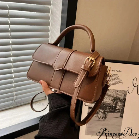 Synthetic Leather Retro Crossbody Underarm Satchel Women Purse handbag-250126