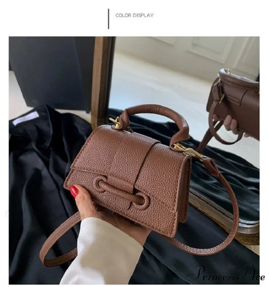 Synthetic Leather Small Crossbody Bag Designer Women’s Purse handbag-250126