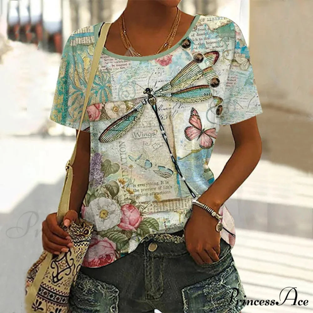 T-Shirt Nature - Design Comfortable Green / S