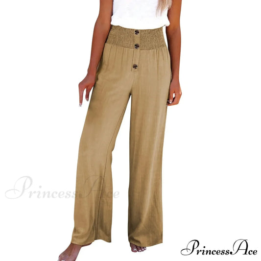 Tall Waist Drifting Broad Leg Trousers pants-241228