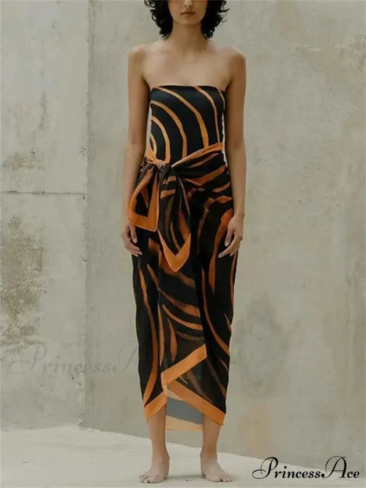 Tall Waist Open-Back Swimsuit Single Piece black / S onepiece-250223