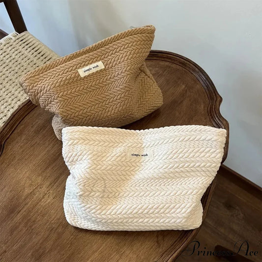 Tan Espresso Cosmetics Pouch Wristlet wristlet-250126