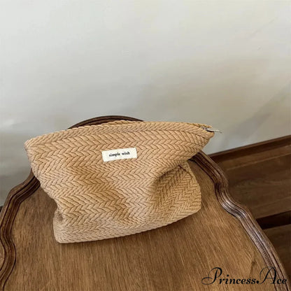Tan Espresso Cosmetics Pouch Wristlet wristlet-250126