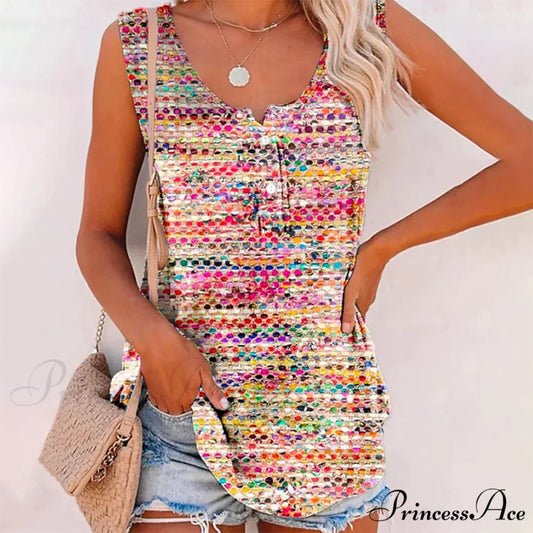 Tank Colourful Top Multicolor / S