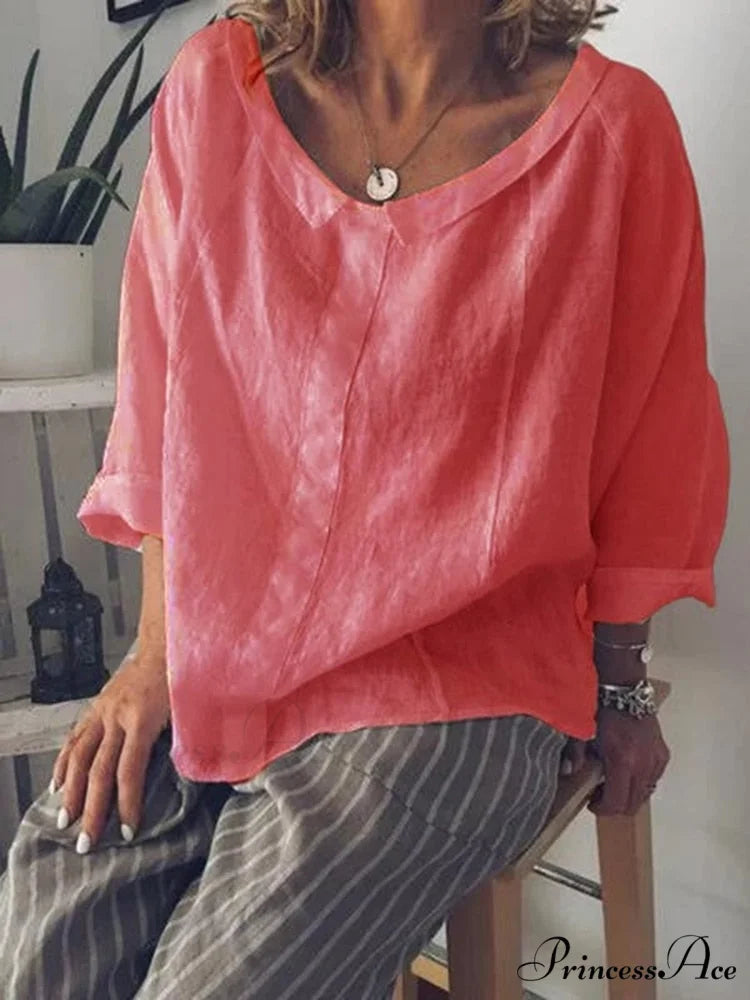 Tati Blouse orange red / S