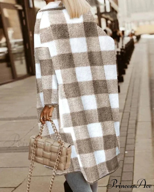 Teddy Lowered Collar Windproof Overcoat overcoats-241228