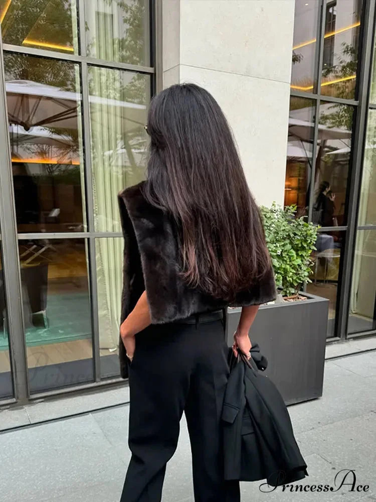 Thicken Cozy Sleeveless Vest Coat coats-241228