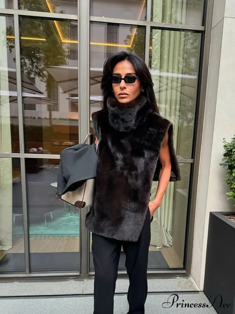 Thicken Cozy Sleeveless Vest Coat coats-241228