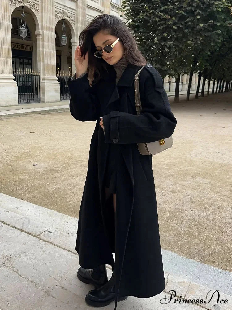 Thicken Dual Button Lapel Coat coats-241228