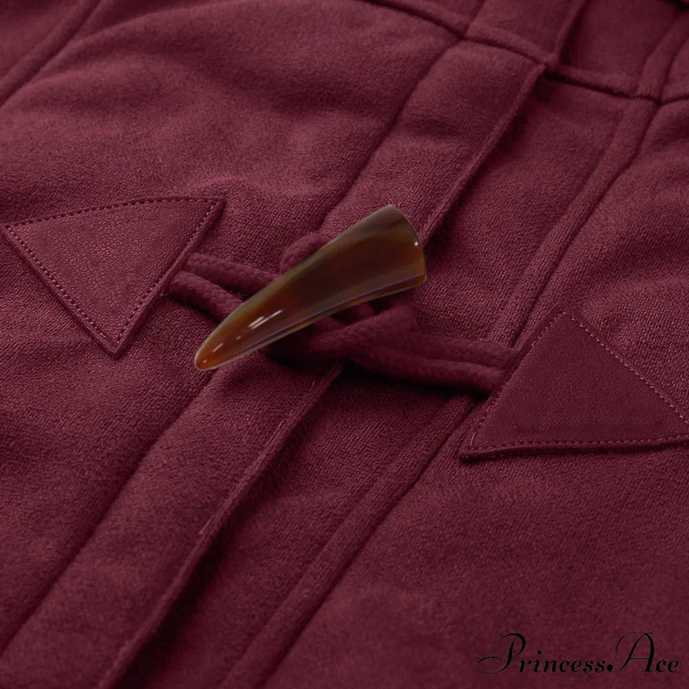 Thicken Fleece Lined Hooded Coat