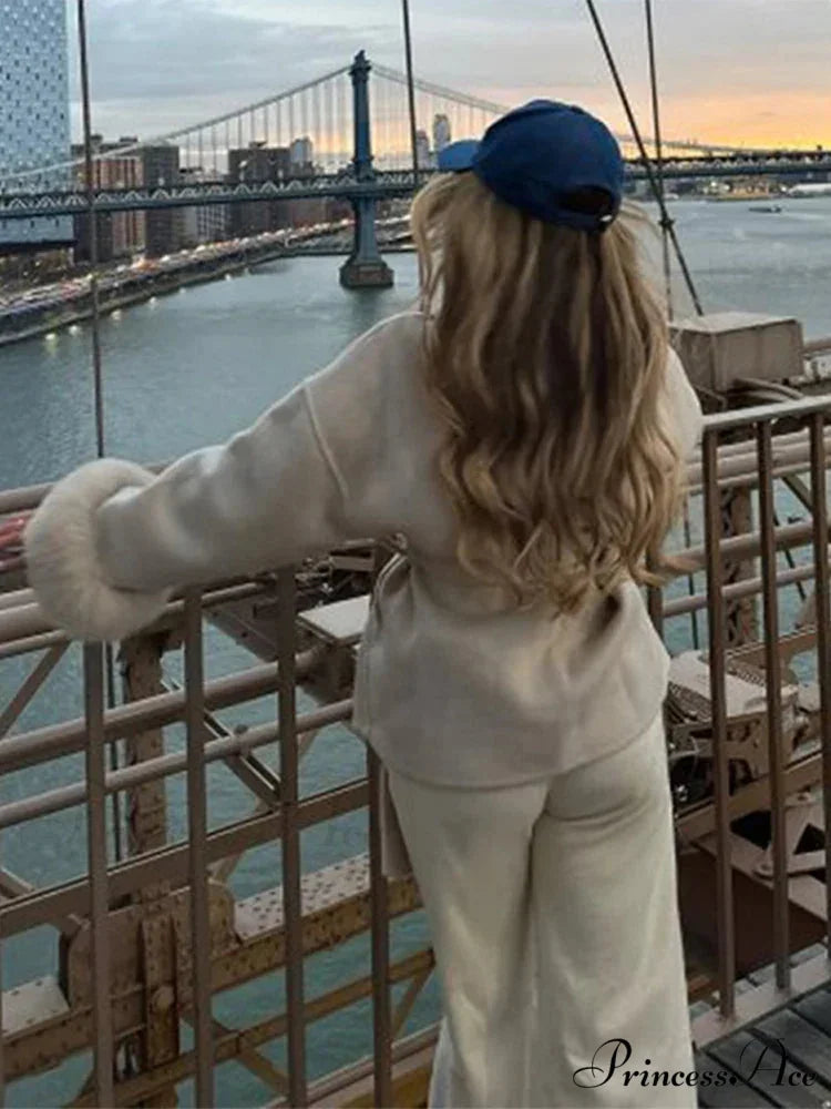 Thicken Woolen Lapel Dual-Buttoned Overcoat overcoats-241228