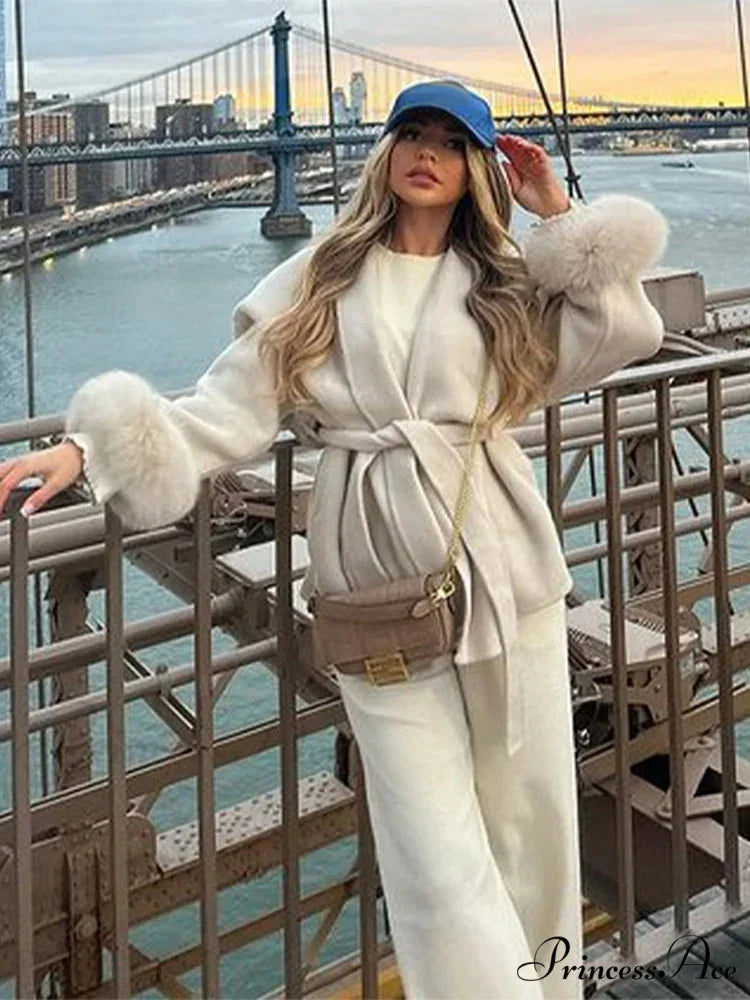 Thicken Woolen Lapel Dual-Buttoned Overcoat overcoats-241228