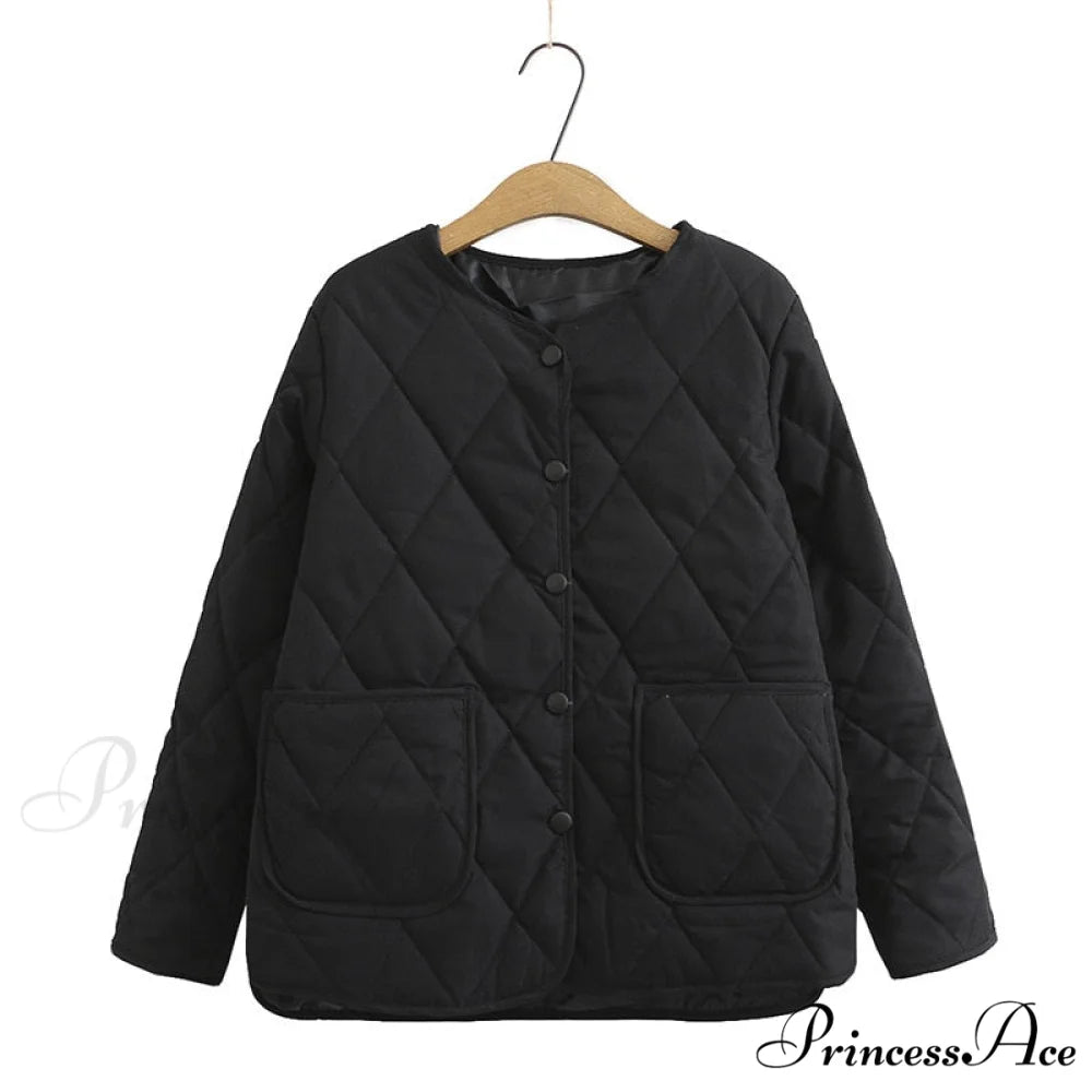 Thin Slim Casual V-Neck Coats Black / XL