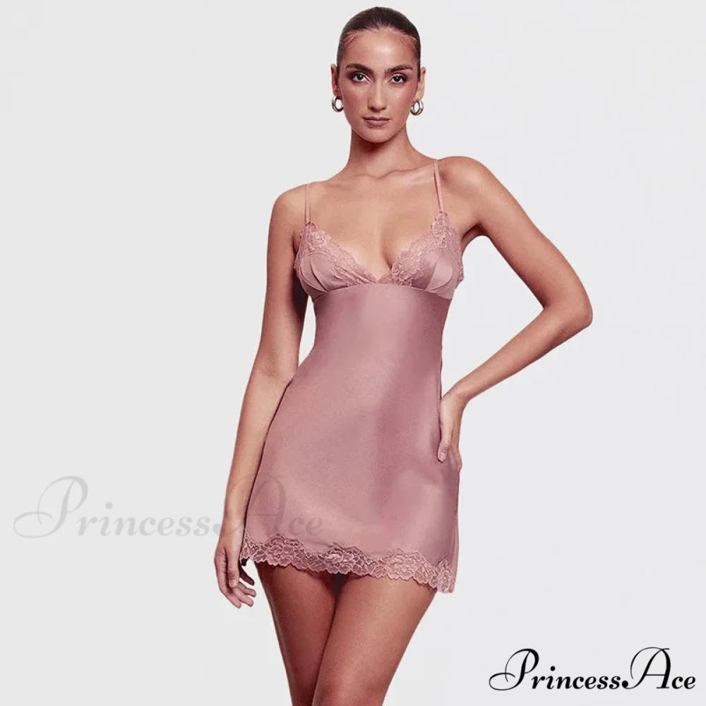 Thin Strap Separated Short Dress minidress-250223