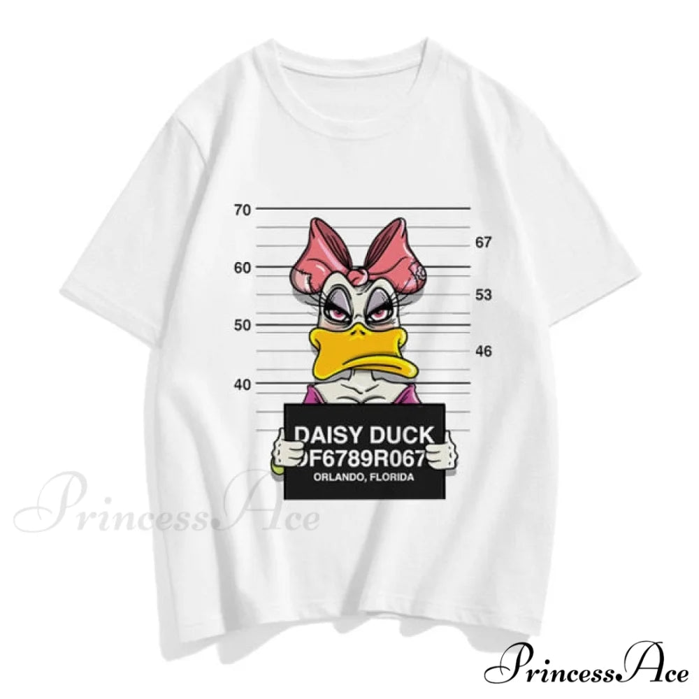 Three Mickey Mouse Print Women T shirt Donald Duck 2 / S