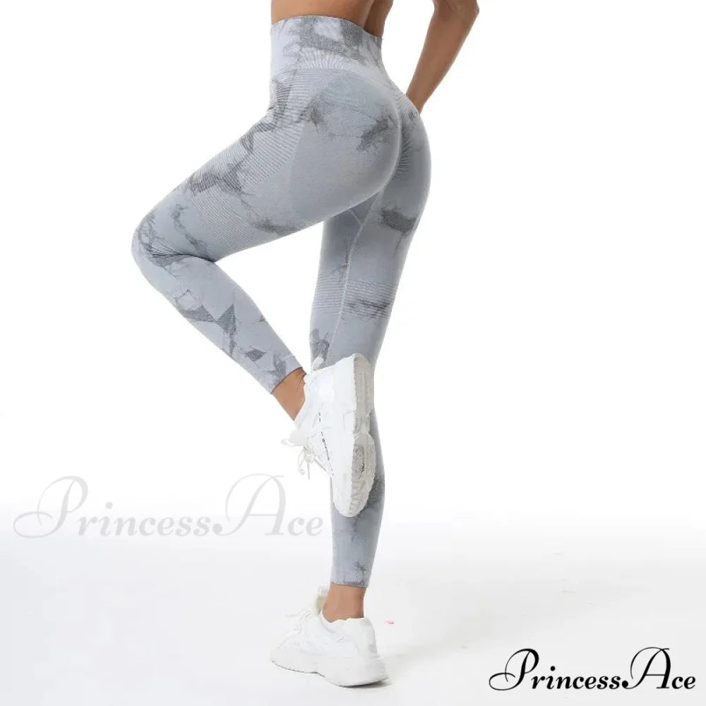 Tie Dye Print Elastic Fitness Fashion Exercise Yoga Legging
