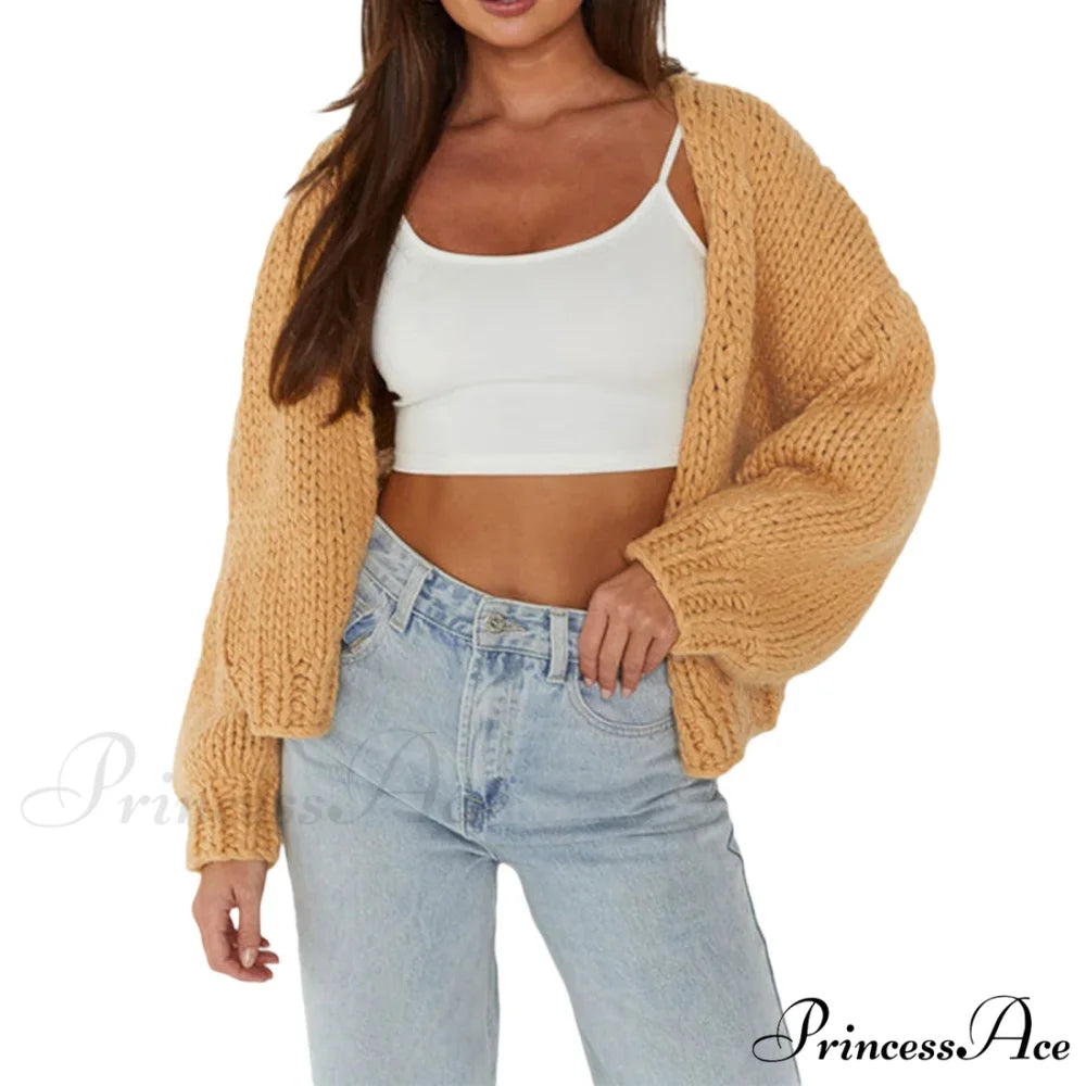 Tie Front V-neck Sweater pink 1 / S cardigans-241228