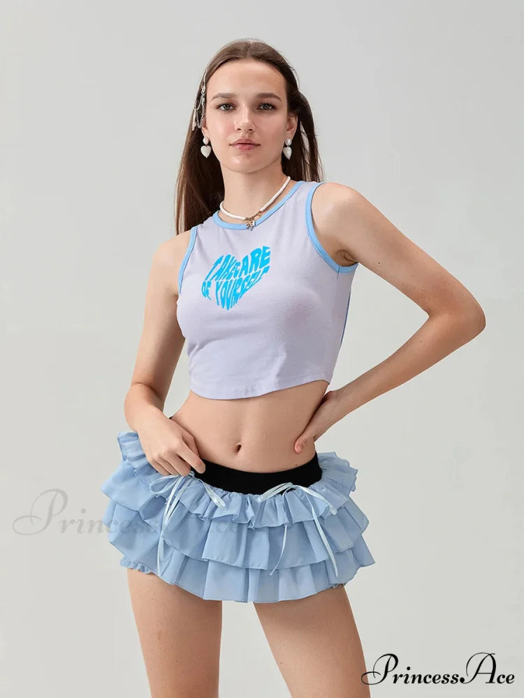 Tiered Bow Skort Short short-250223