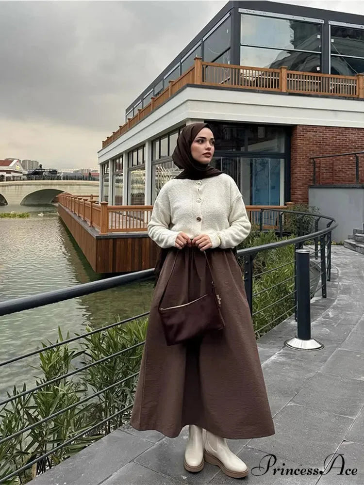 Tight Fit Round-neck Cardigan cardigans-241228