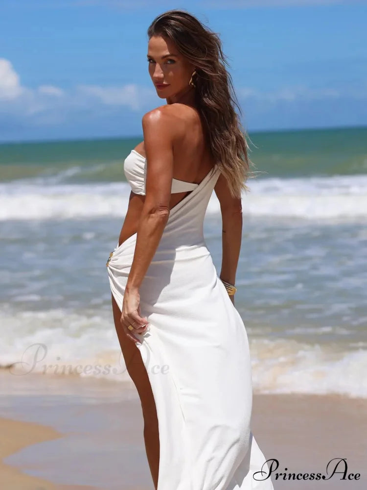 Tiny Bikini Seductive Single-Shoulder Swimsuit Singular Piece onepiece-250223