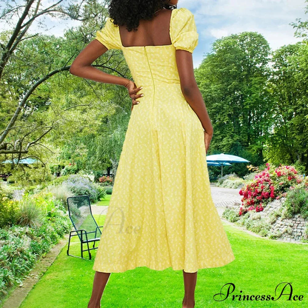 Tiny New Blossoming Narrow Fit Opening Camisole Blossoming Dress floraldress-250126