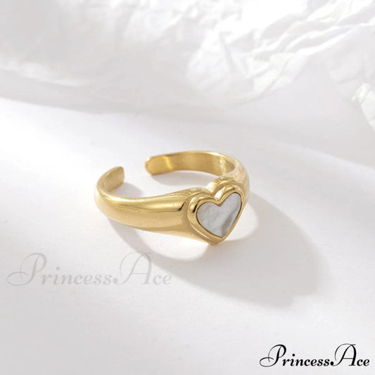 Titanium Steel Fashion Romantic Heart Rings