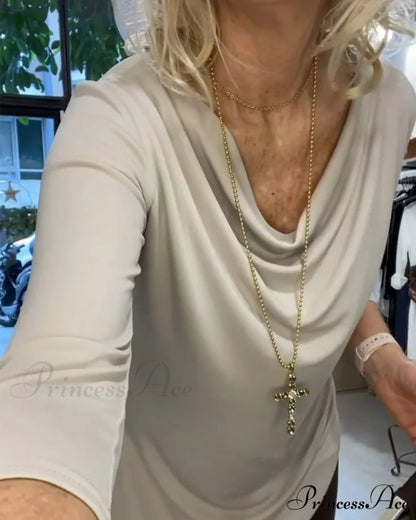 Top Set Cardigan Solid Two-Piece in Color