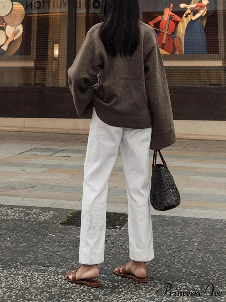 Traditional Strong Pocket V-Neck Single-Breasted Cardigan cardiagn-250126