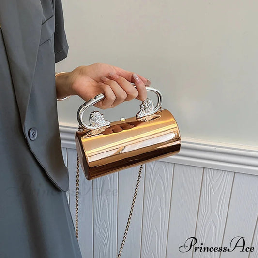 Transparent Circular Crossbody Evening Purse clutchbag-250126