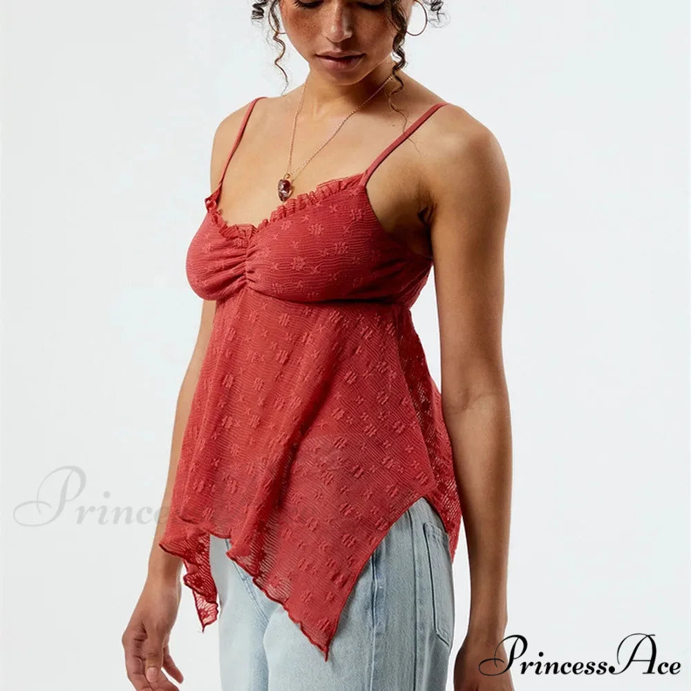 Transparent Mesh Babydoll Crop Top croptop-250223