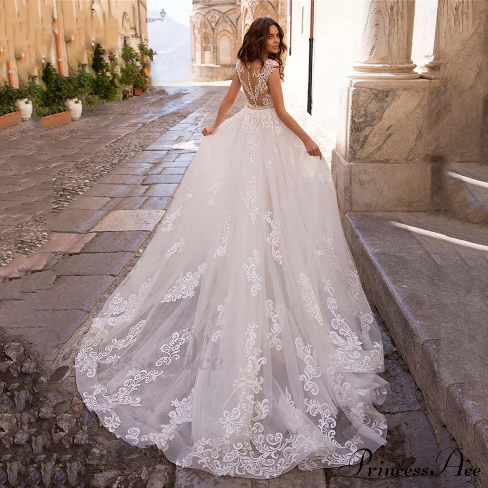 Transparent Net Mermaid Bridal Wedding Gown weddingdress-250223