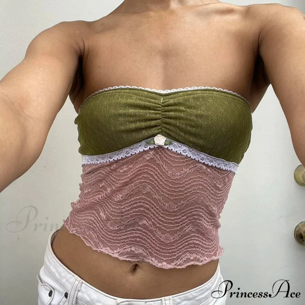 Transparent See-Through Tube Crop Top black / S croptop-250223