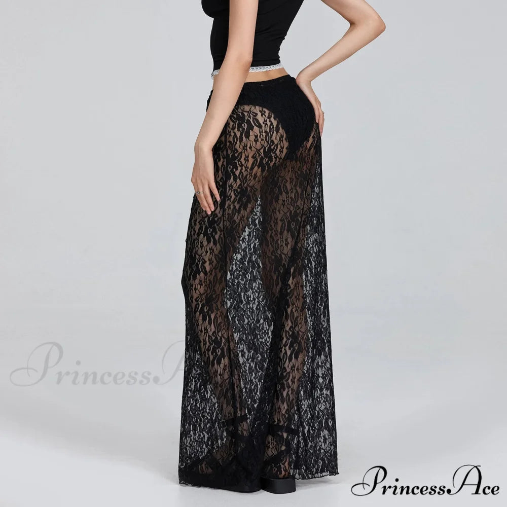 Transparent Tailored Skirt skirts-250223