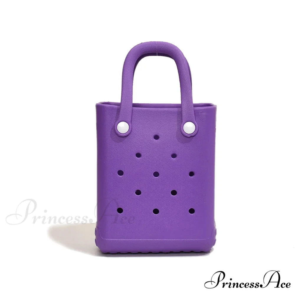 Travel Beach Handbag Shoulder Bag for Women PURPLE / (20cm handbag-250126