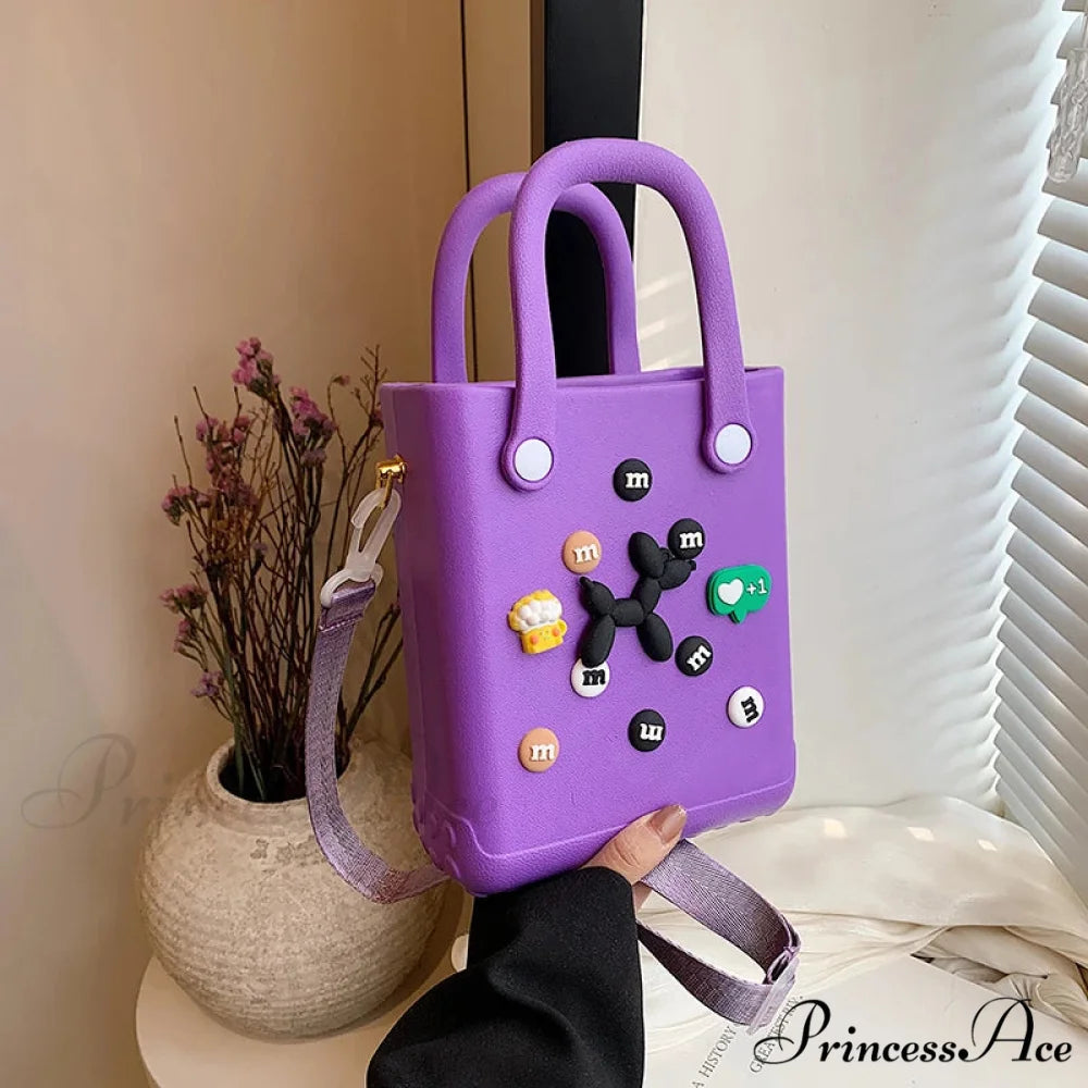 Travel Beach Handbag Shoulder Bag for Women purple1 / (20cm handbag-250126
